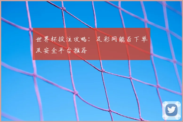 世界杯投注攻略：足彩网能否下单及安全平台推荐