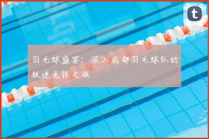 羽毛球盛宴：深入成都羽毛球队的极速竞技之旅